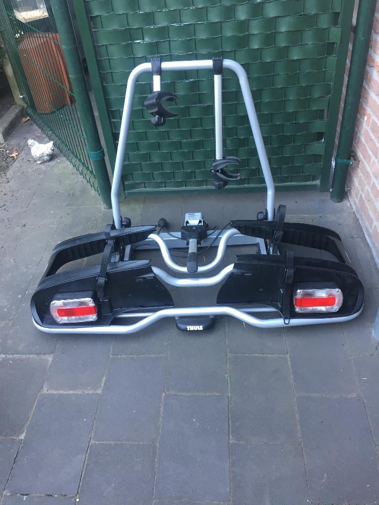Fietsendrager Thule 916 voor 2 elektrische fietsen, Auto diversen, Fietsendragers, Ophalen, Gebruikt, Elektrische fiets, 2 fietsen