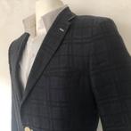 Gentiluomo linnen colbert - shadow ruit donkerblauw maat 54, Verzenden, Zo goed als nieuw, Maat 52/54 (L), Blauw