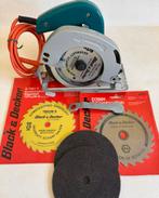 Black & Decker cirkelzaag met zaagbladen type DN55, Gebruikt, Cirkelzaag, Ophalen of Verzenden, 30 tot 70 mm