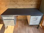 Gispen Bureau met ladeblok, Huis en Inrichting, Bureaus, Ophalen, Gebruikt, Bureau