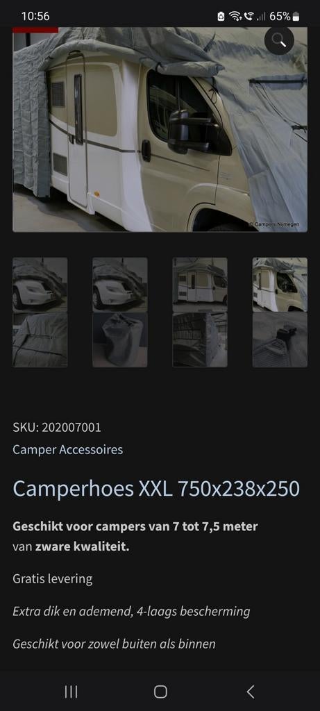 Camper cover xxl, Ophalen, Nieuw