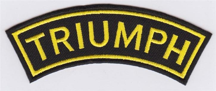 Triumph stoffen opstrijk patch embleem #17, Motoren, Accessoires | Overige, Nieuw, Ophalen of Verzenden