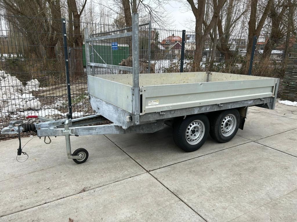 Saris plateauwagen/aanhanger/tandemasser 270x150CM 2000KG, Auto diversen, Aanhangers en Bagagewagens, Ophalen, Gebruikt