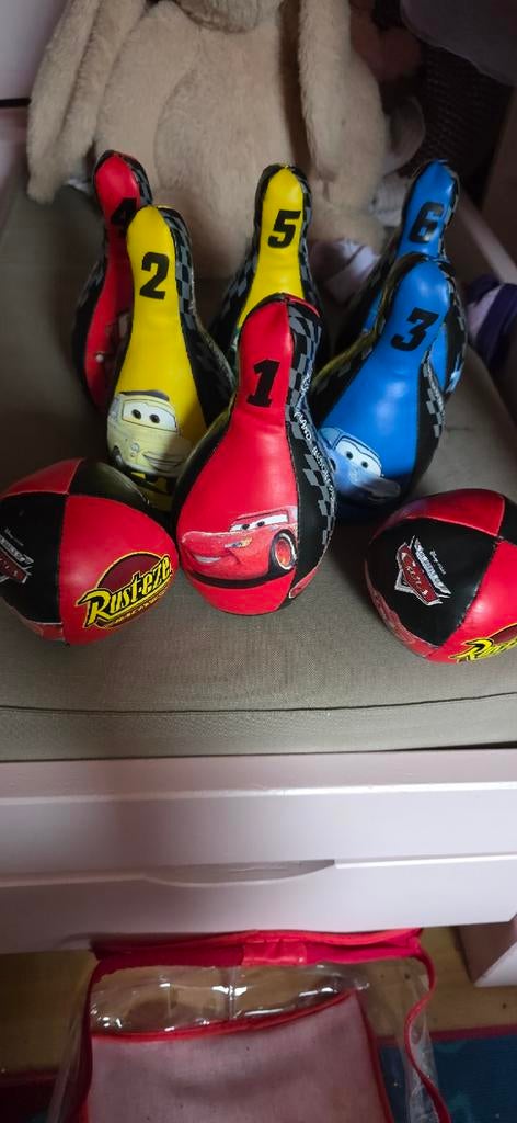 Cars Bowlingsetje voor Kinderen - Disney Pixar, Sport en Fitness, Bowlen, Gebruikt, Overige typen, Ophalen of Verzenden