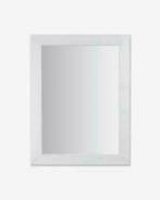 Kave Home Spiegel 'Seven' 63 x 83 cm Wit nieuw in verpakking, Nieuw, Ophalen of Verzenden, Minder dan 100 cm, Rechthoekig