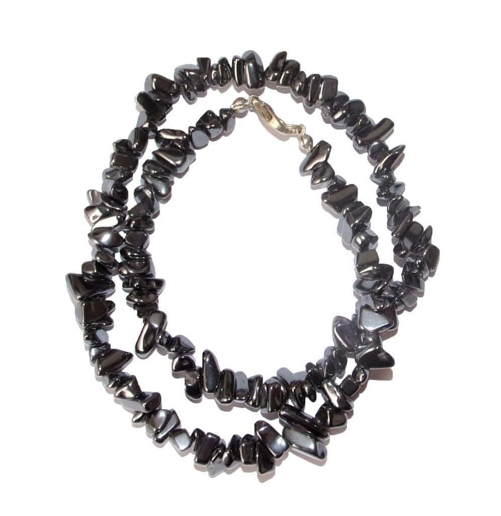 Splitketting Hematiet Lengte circa 45 cm, Ophalen of Verzenden, Mineraal