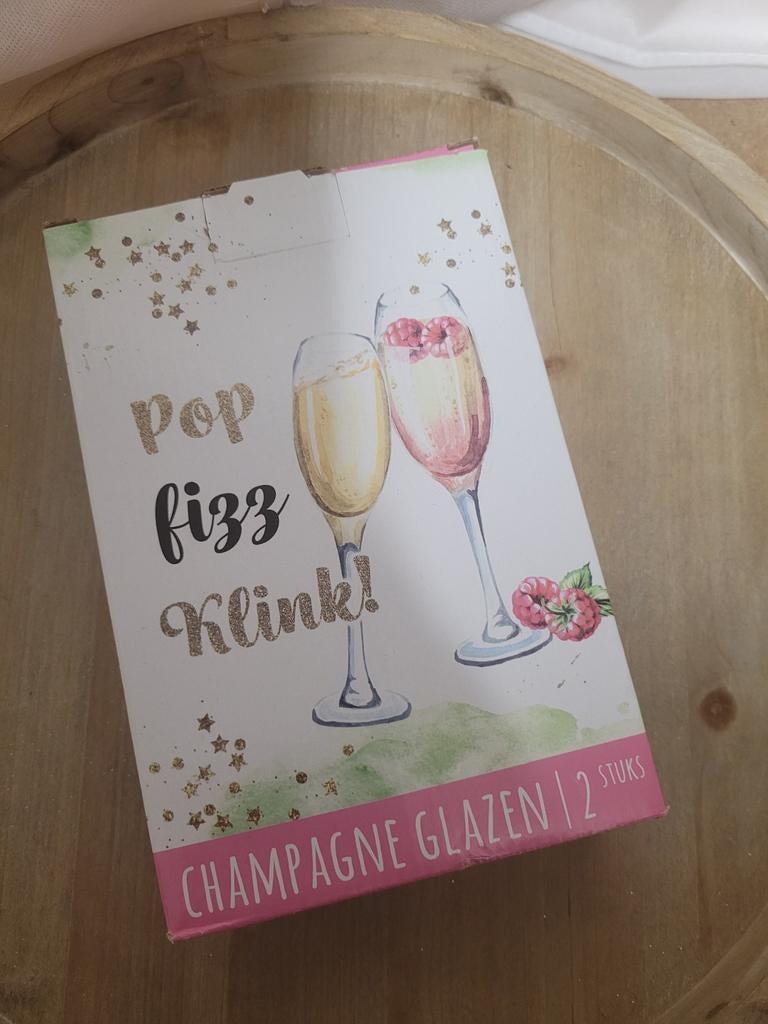 Champagneglazen in doos, Ophalen of Verzenden, Nieuw, Overige typen