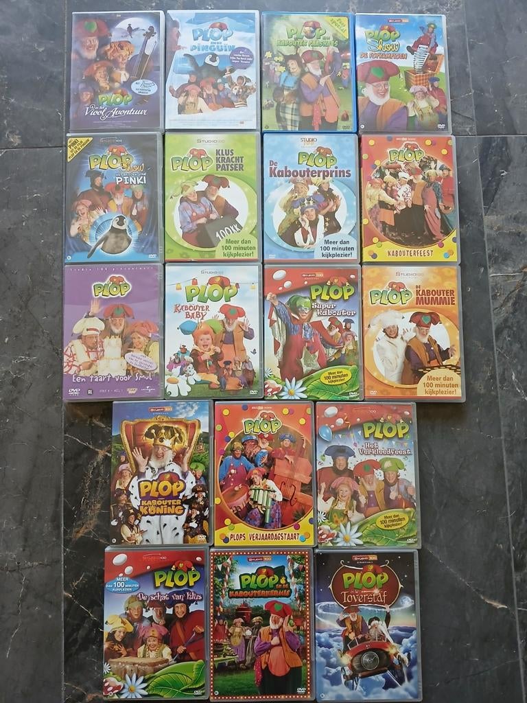 Kabouter plop dvd's ( zie prijs en titels in beschrijving, Alle leeftijden, Ophalen of Verzenden, Zo goed als nieuw