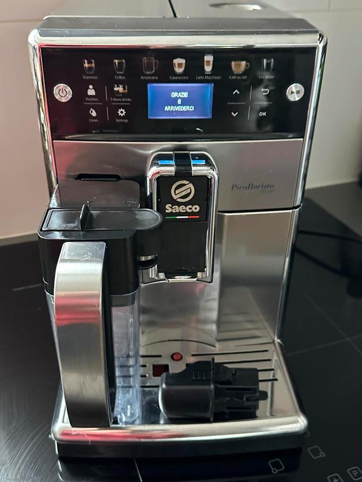 Saeco PicoBaristo Deluxe Koffiemachine, Witgoed en Apparatuur, Koffiezetapparaten, Gebruikt, Gemalen koffie, Koffiemachine, 10 kopjes of meer