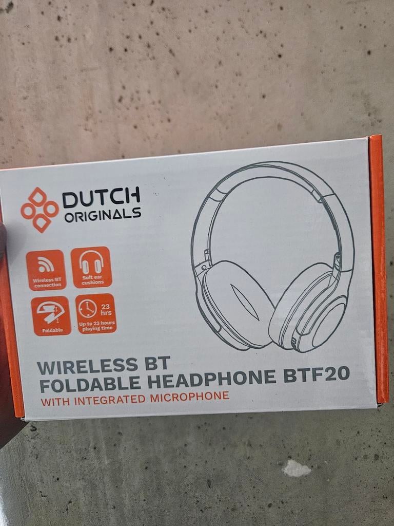 Dutch Originals BTF20 Draadloze Opvouwbare Koptelefoon, Overige merken, Nieuw, Ophalen of Verzenden, Over oor (circumaural)