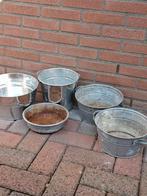 Leuke zinken accessoires, Tuin en Terras, Ophalen, Rond, Metaal, Minder dan 30 cm