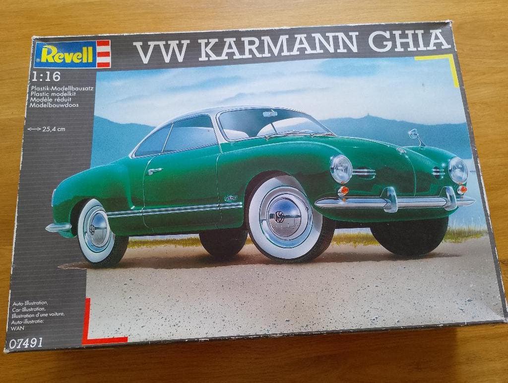 Revell VW Karmann Ghia 1:16  07491, Hobby en Vrije tijd, Modelbouw | Auto's en Voertuigen, Auto, Revell, Groter dan 1:32, Nieuw