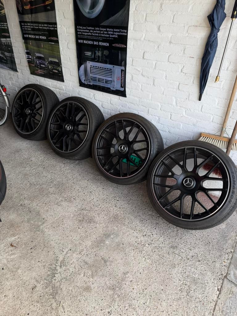 19 inch mercedes amg Velgen breedset 5x112, Banden en Velgen, Ophalen, 19 inch, Zomerbanden