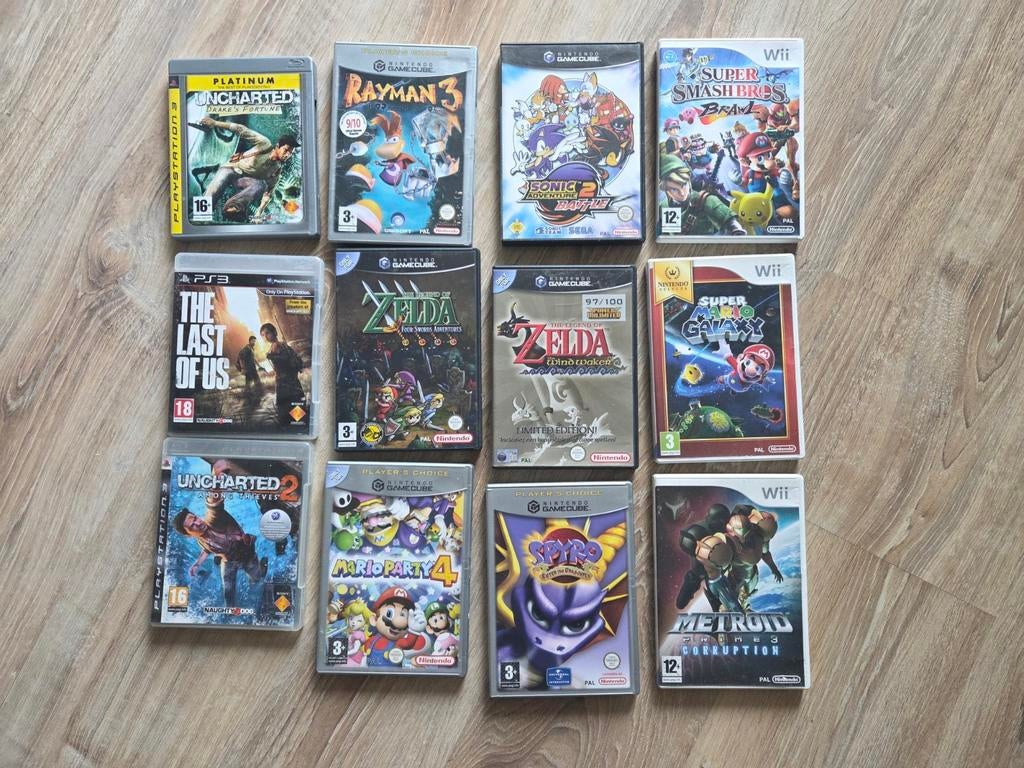 Diverse Retro Games (PS3/Gamecube/Wii), Spelcomputers en Games, Games | Nintendo GameCube, 3 spelers of meer, Ophalen of Verzenden