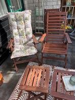 tuinstoelen, Tuin en Terras, Ophalen, Gebruikt, Hout, Verstelbaar