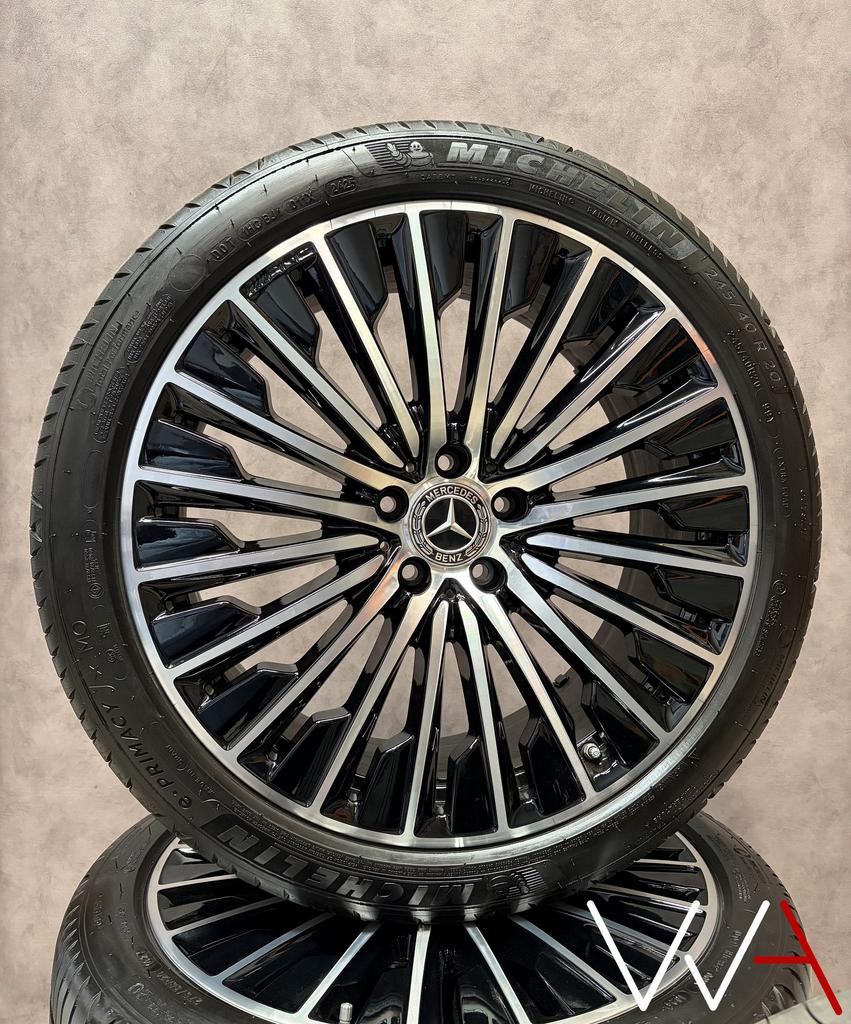 20'' Mercedes-Benz E-Klasse AMG velgen W214 S214 Michelin, Gebruikt, -, -, Banden en Velgen