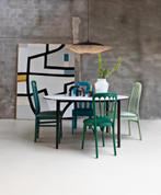 vergadertafel vintage, Ophalen, Gebruikt, Industrieel vintage, Rond