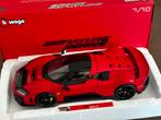 Ferrari F80 rood Burago Signiture 1:18 ! C4F, ., Burago, Nieuw, Ophalen of Verzenden