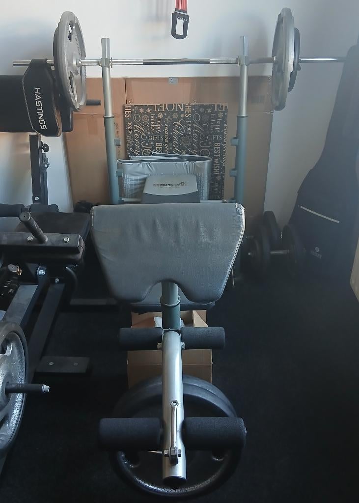 Bremshey bankdruk/benchpress/bench press (+ leg en armcurl), Ophalen, Gebruikt, Krachtstation, Metaal