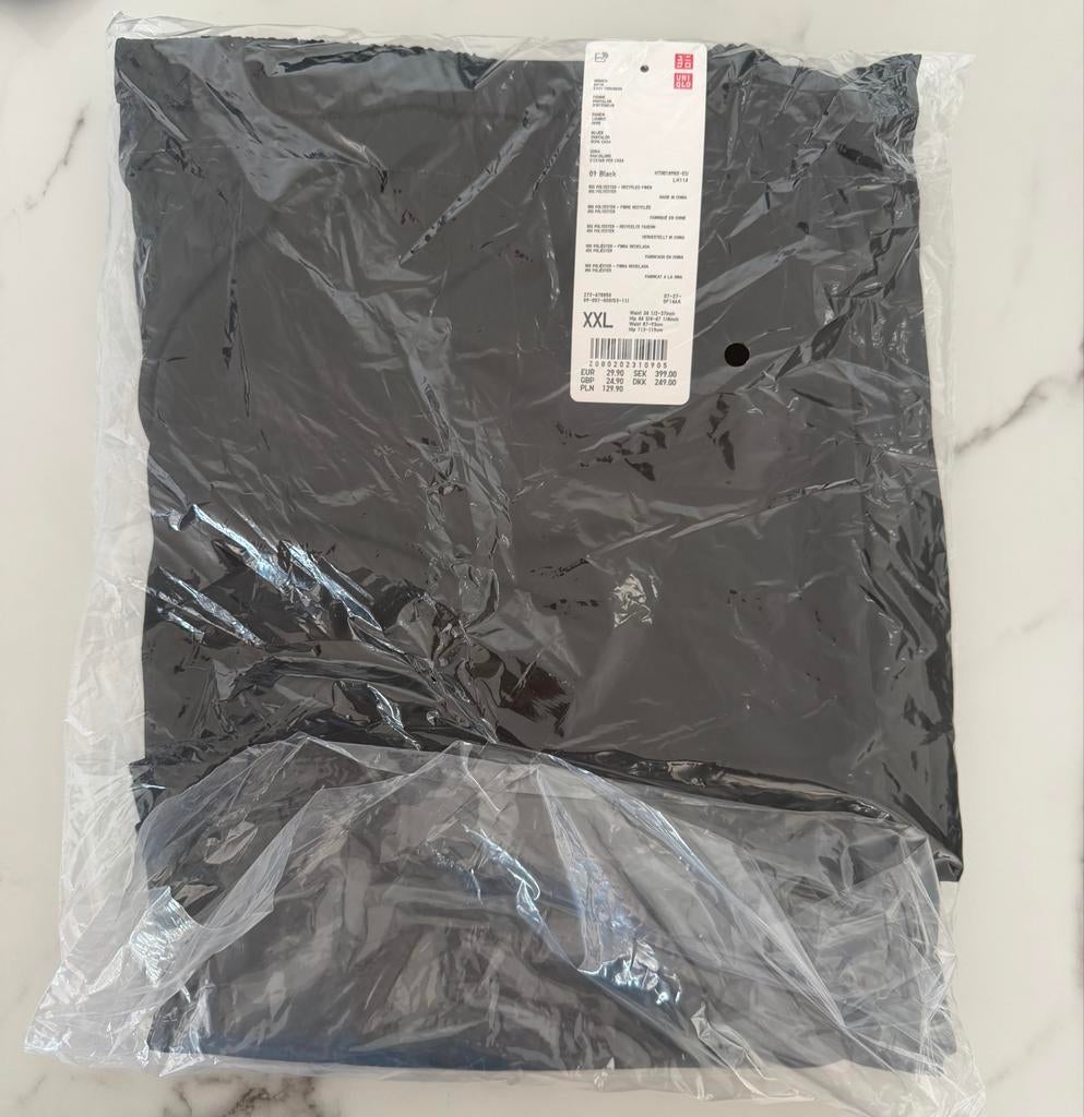 Uniqlo Zwarte Satijnen Look Lounge Broek - NIEUW - XS - XXL, Kleding | Dames, ., Zwart, Nieuw, Ophalen of Verzenden