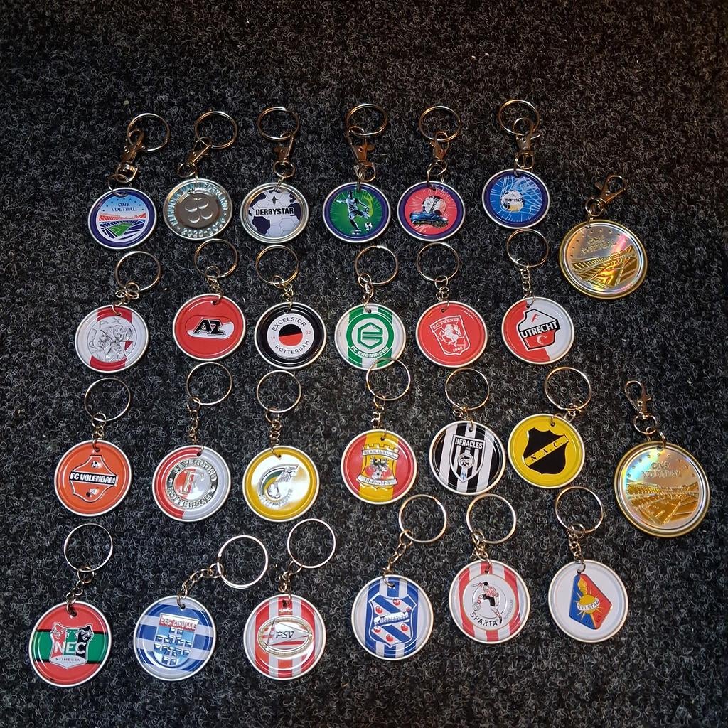 Eredivisie clubs sleutelhangers - Voetbal sleutelhangers, Ophalen, Gebruikt, Sport
