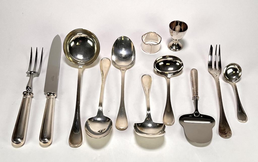 71. Verzilverd bestek, Christofle - Frankrijk., Antiek en Kunst, Antiek | Goud en Zilver, Ophalen of Verzenden, Zilver
