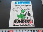 sticker kikker hond koptelefoon MAYER schuh & sport, Verzamelen, Stickers, Ophalen, Zo goed als nieuw