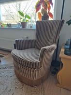 Vintage fauteuil met streepjespatroon, Ophalen