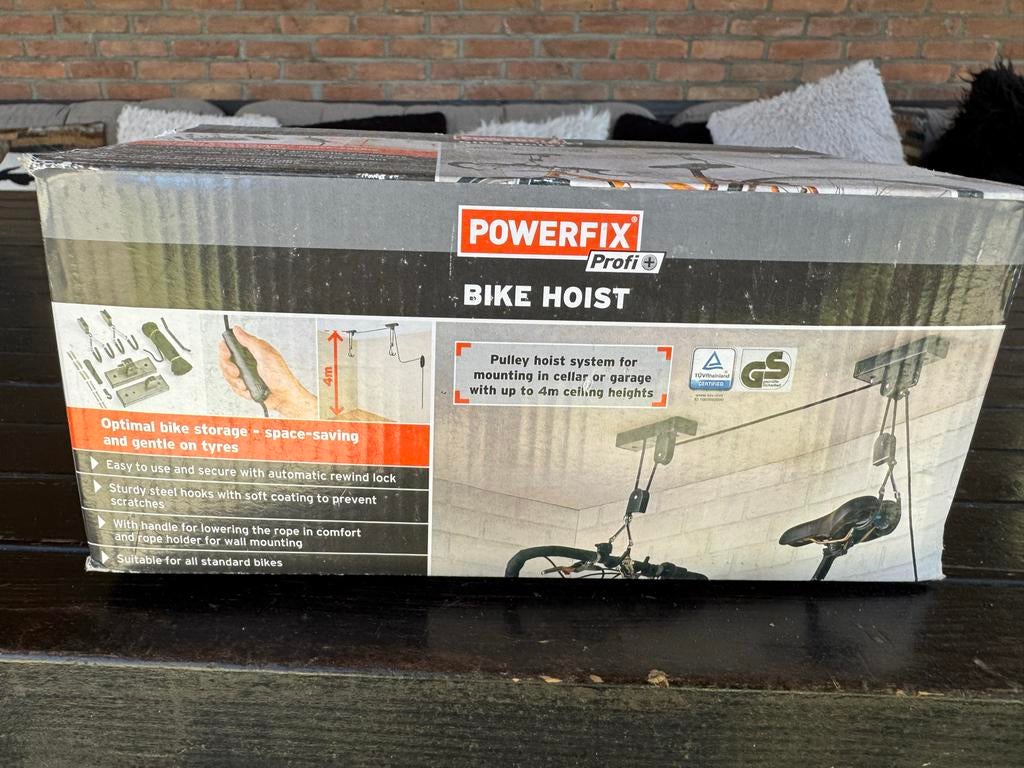 Powerfix Profi Fietslift - Ruimtebesparende Ophanging, Fietsen en Brommers, Ophalen of Verzenden, Nieuw