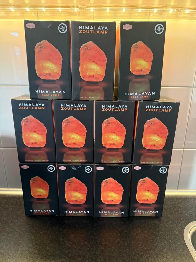 Himalayan salt lamp, Huis en Inrichting, Lampen | Tafellampen, Ophalen of Verzenden, Nieuw, Minder dan 50 cm