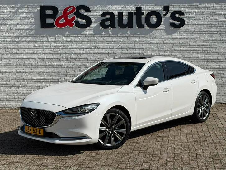 Mazda 6 2.0 SkyActiv-G Automaat Camera+Pdc Sunroof Stoel-Stu, Auto's, Mazda, Bedrijf, Te koop, 360° camera, ABS, Adaptive Cruise Control