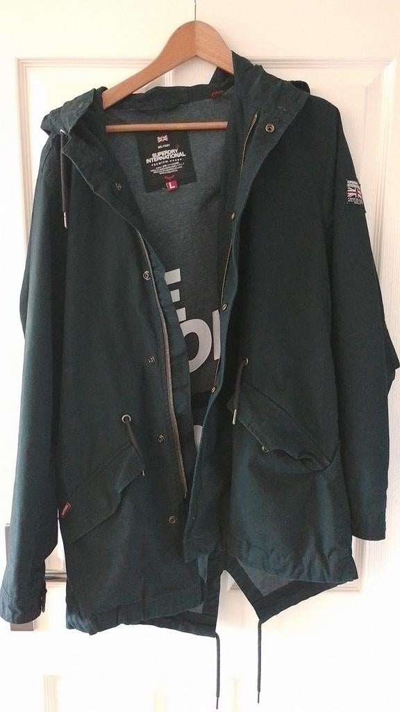 Superdry Rookie Zomerjas - Maat L, Ophalen, Maat 52/54 (L), Blauw, Zo goed als nieuw