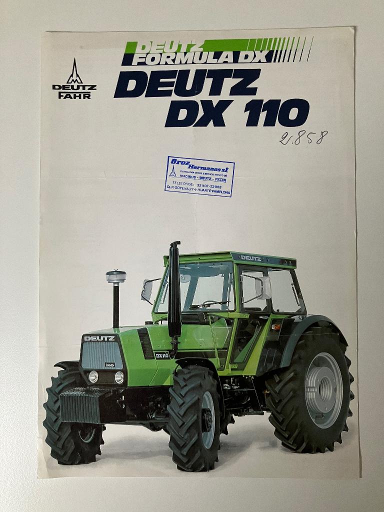 Deutz trekker tractor folder brochure, Ophalen of Verzenden, Gelezen