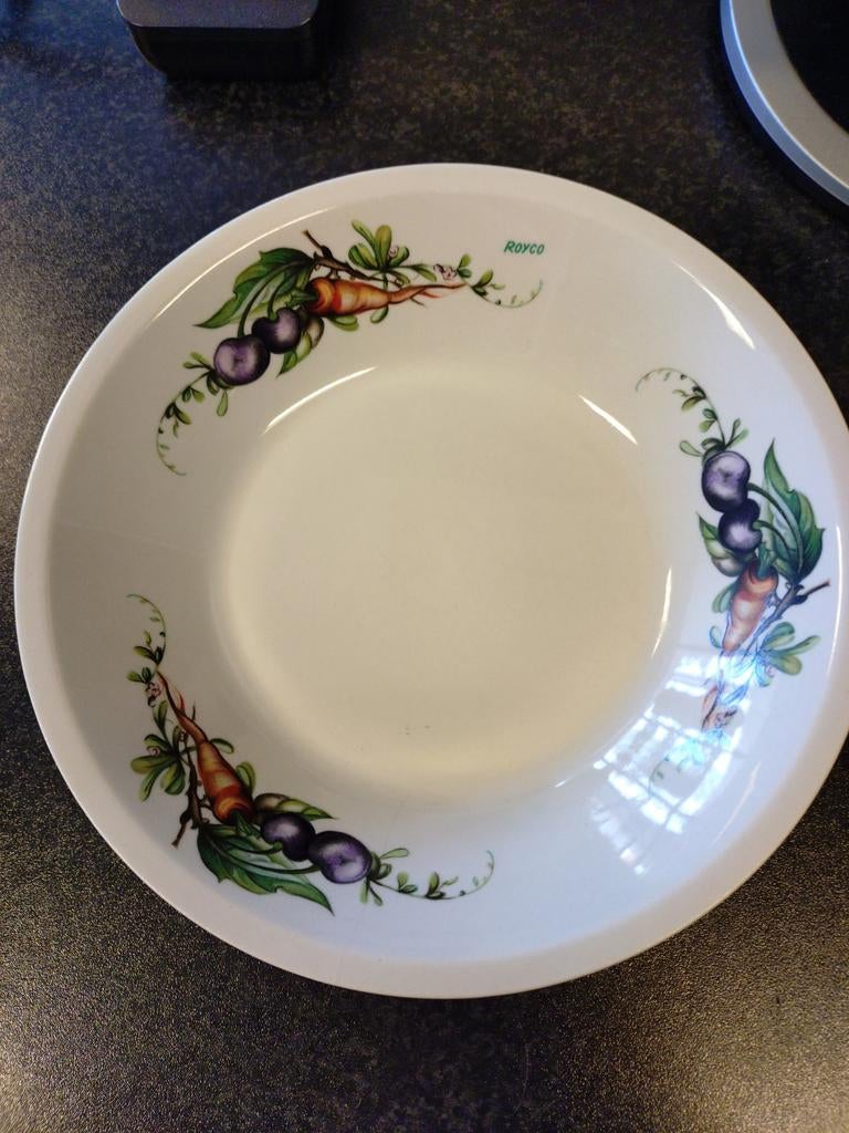 Villeroy & Boch Royco 3 soep bord met groentemotief, Ophalen of Verzenden