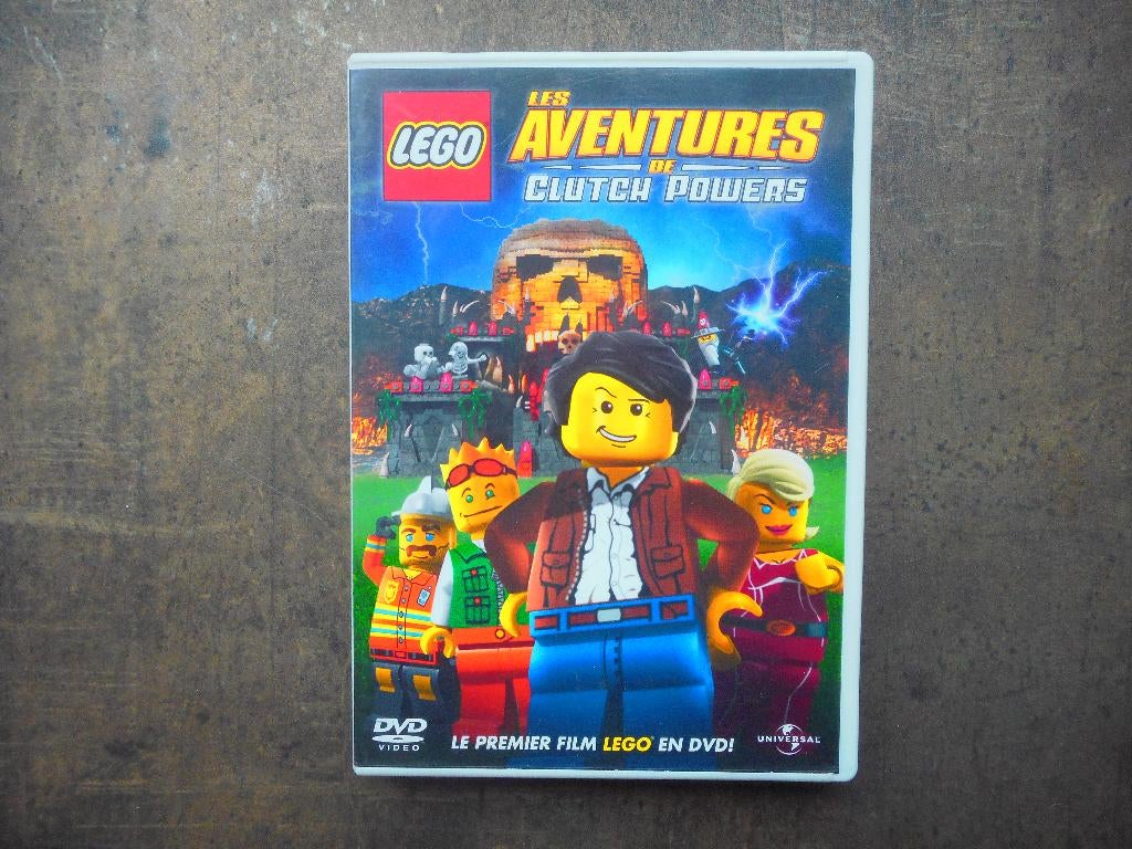 Lego DVD Les Aventures de Clutch Powers(zie foto's)!!LEZEN!!, Gebruikt, Tekenfilm, Alle leeftijden, Overige soorten