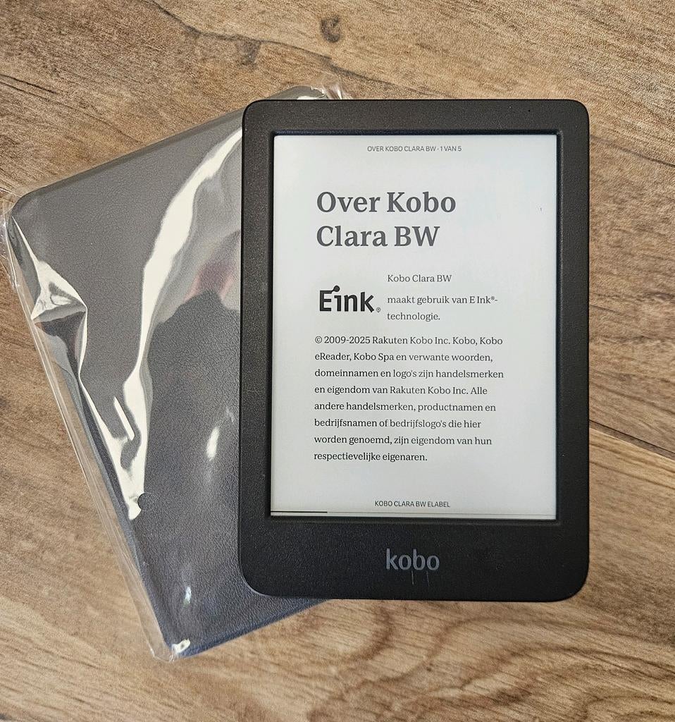 Zgan Kobo Clara BW ereader met nieuwe sleepcover, OBELIS SA,  Generaal Wahislaan 53, Brussel, Rakuten Kobo Inc, 6 inch of minder