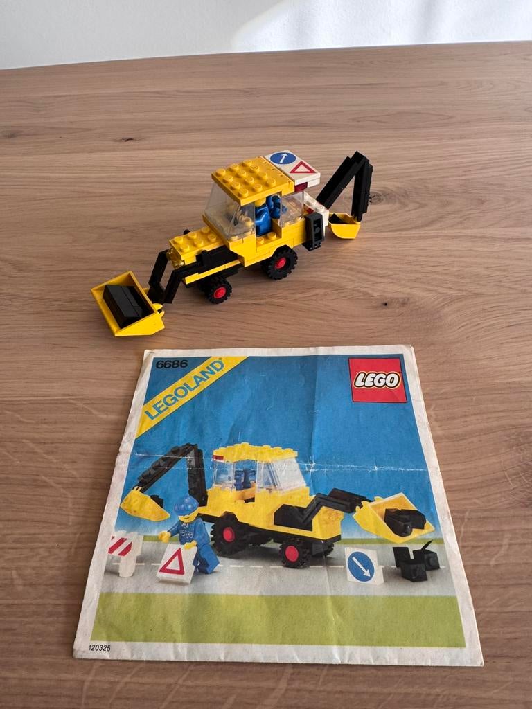 LEGO set 6686 Backhoe, Lego, Ophalen of Verzenden, Zo goed als nieuw, LEGOLAND