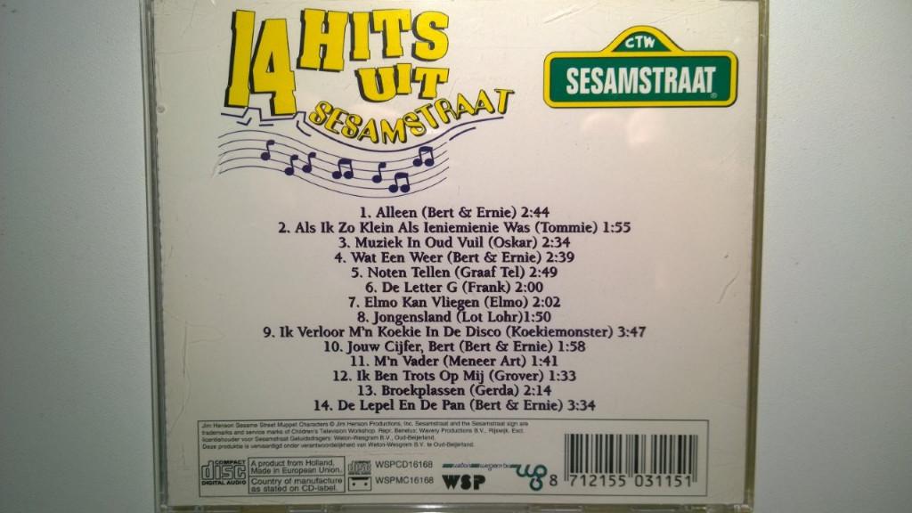 Sesamstraat - 14 Hits Uit Sesamstraat, Ophalen of Verzenden, Zo goed als nieuw, Muziek, 6 tot 9 jaar