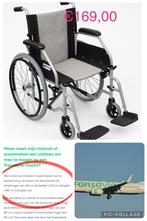 Nieuwe dubbel inklapbare rolstoel, luchtvaart afmetingen, Denemarken, Nieuw, Handbewogen rolstoel, Mobilex