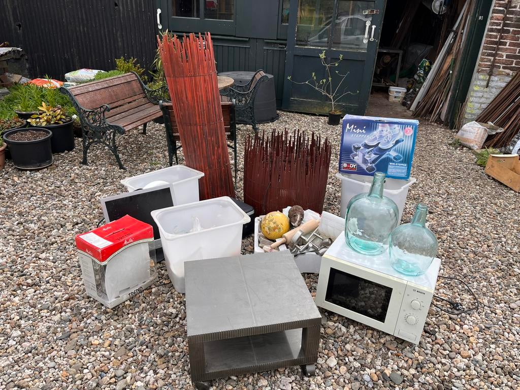 Gratis rommelmarktspullen, Diversen, Rommelmarktspullen, Ophalen, Gebruikt