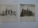 Gravures 2 stuks Olofskapel Nieuwe kapel Amsterdam, 1720, Verzenden