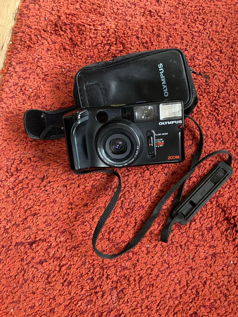 Olympus Zoom Analoge Camera, Ophalen of Verzenden, Gebruikt, Compact, Olympus