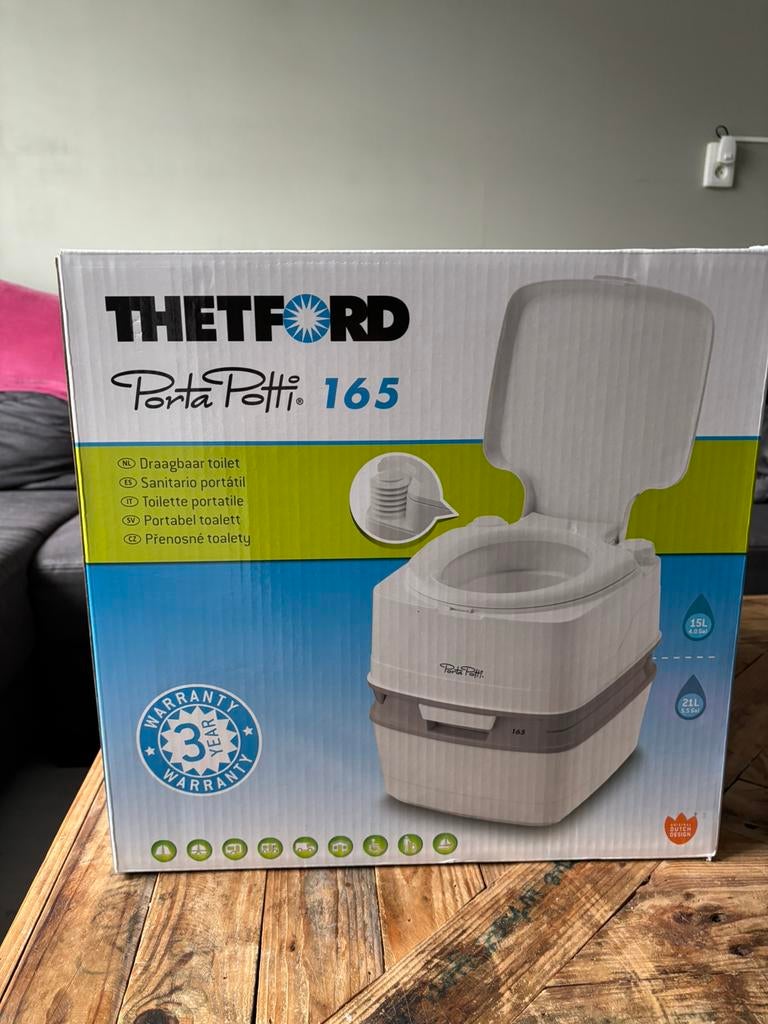 Draagbaar toilet voor op de camping of boot., Ophalen of Verzenden, Nieuw