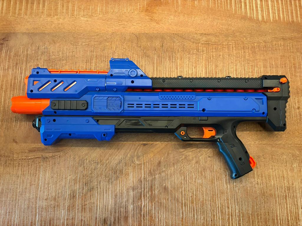 Nerf gun Blauw shotgun X-shot, Ophalen of Verzenden, Zo goed als nieuw