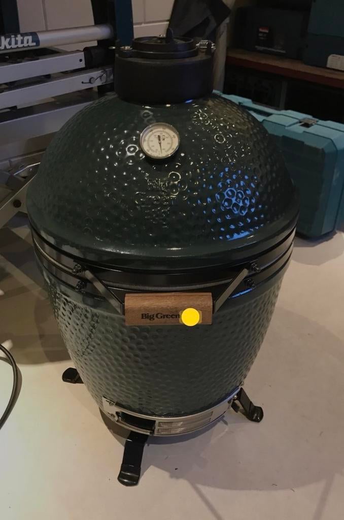 Big Green Egg Medium, Tuin en Terras, Ophalen, Gebruikt