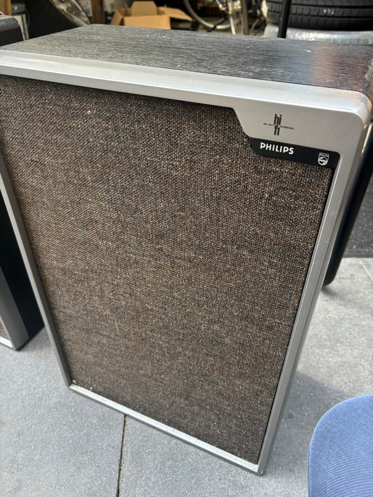 Vintage Philips Hi-Fi Speakers - Klassiek Geluid, Audio, Tv en Foto, Ophalen, Philips, Gebruikt, 60 tot 120 watt