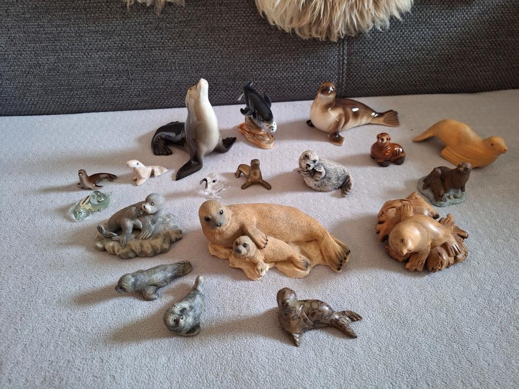 Zeehonden Verzameling - Diverse Materialen & Landen, Verzamelen, Dierenverzamelingen, Ophalen, Gebruikt, Wild dier, Beeldje of Figuurtje