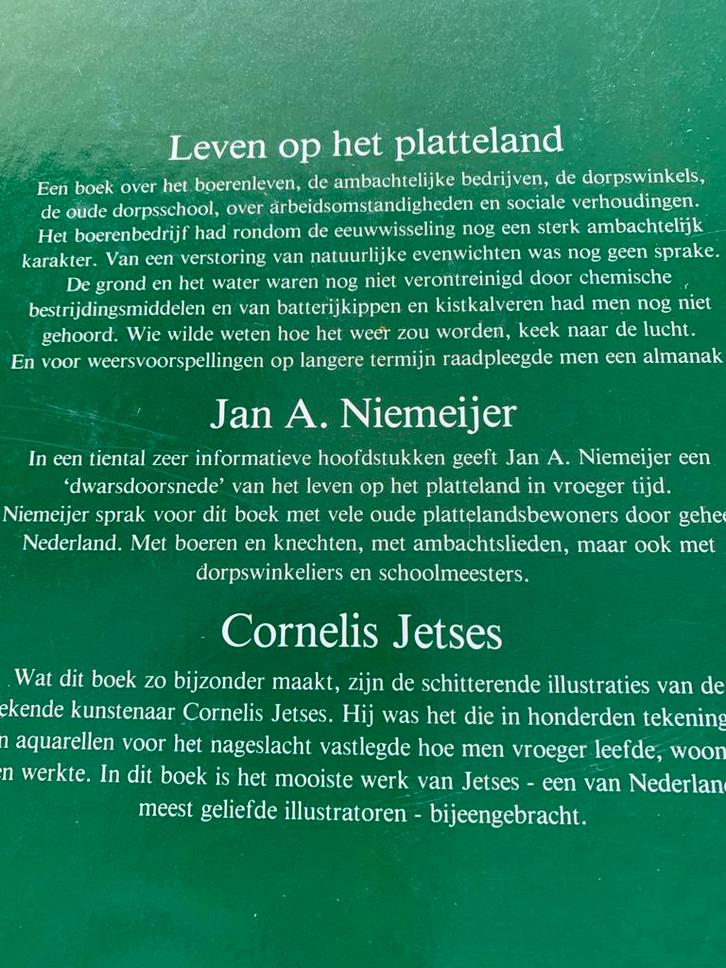 Leven op het platteland - Jan A. Niemeijer & Cornelis Jetses, Boeken, Overige Boeken, Gelezen, Ophalen of Verzenden