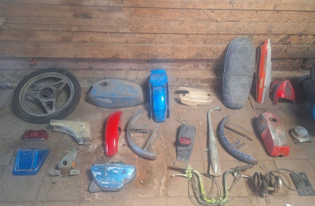 Te koop brommer oldtimer onderdelen Camino Suzuki Yamaha, Ophalen, Gebruikt, Overige typen, Overige merken