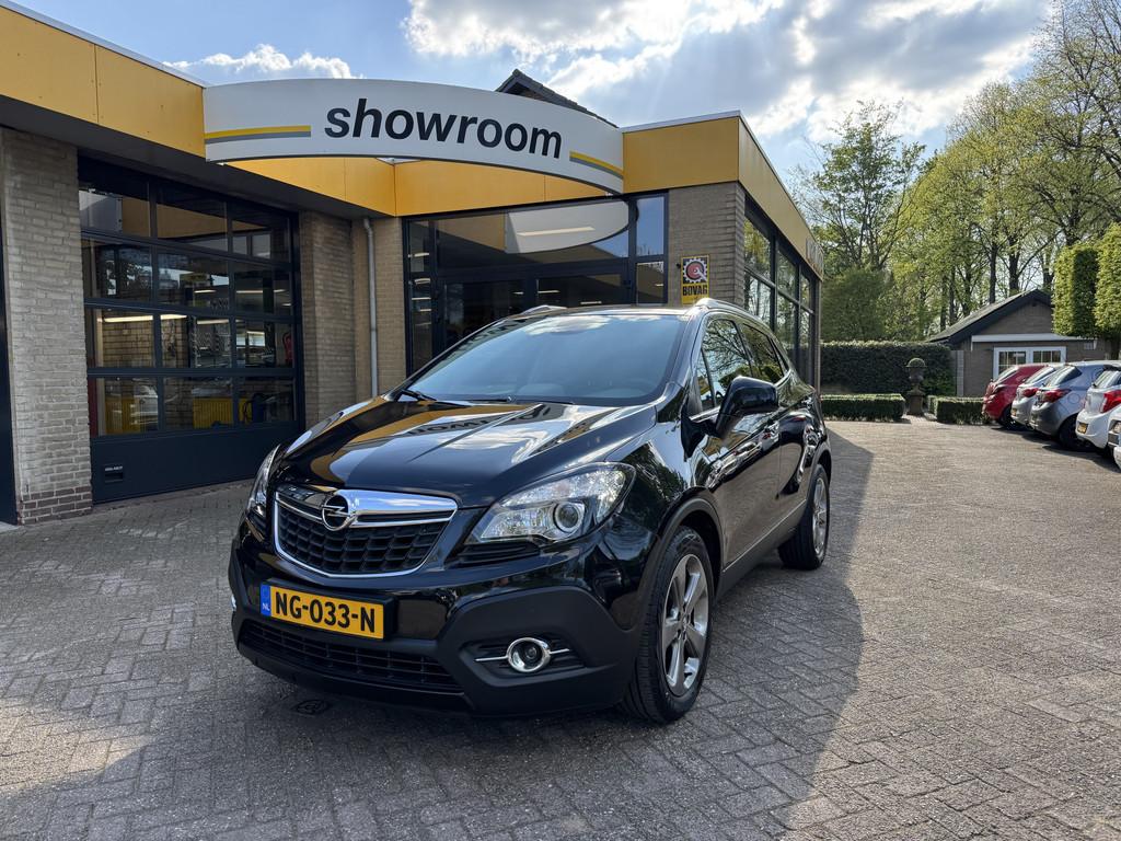 Opel Mokka 1.4 Turbo 140PK Cosmo Climate Control Leder Navi, Auto's, Voorwielaandrijving, Euro 5, Gebruikt, 4 cilinders